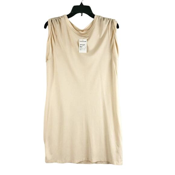 John Elliot Womens TShirt Dress Small Cream Alabaster  Sleeveless Pullover NWOT - Picture 1 of 11
